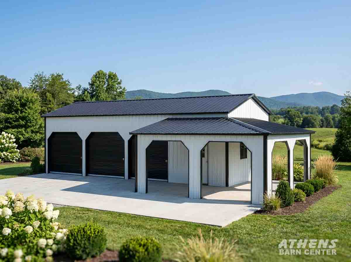 Eagle Carports All Steel Buildings — Athens Barn Center